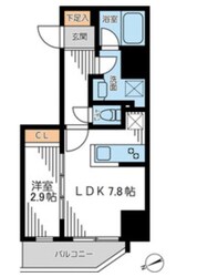 ザ・パーククロス門前仲町の物件間取画像